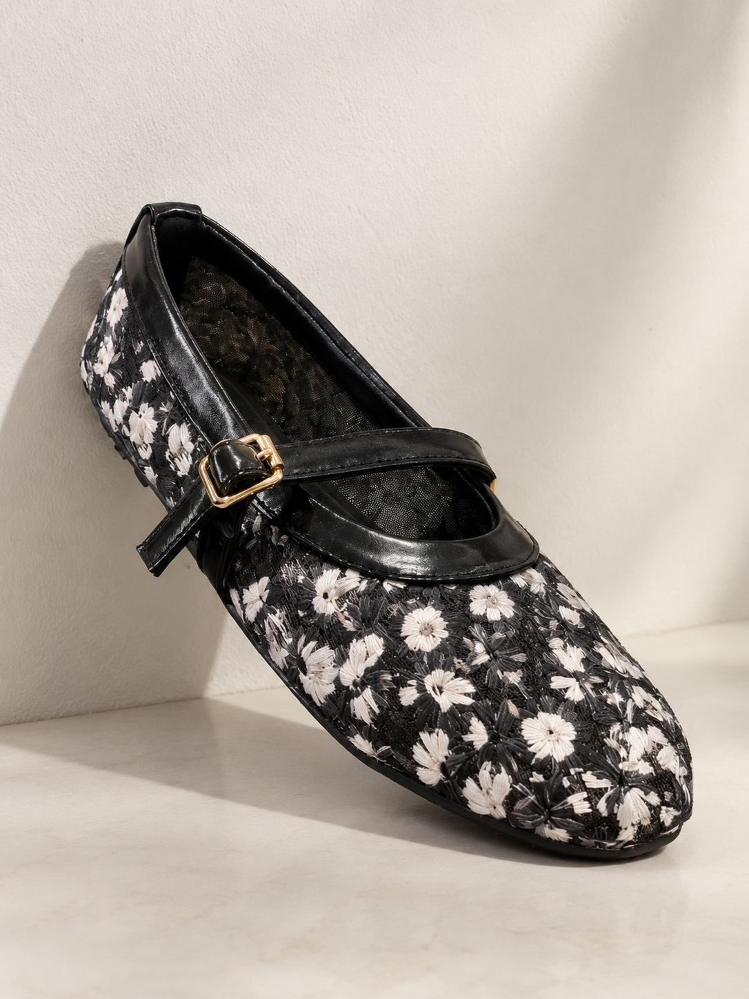 FLORAL MARY JANE FLAT